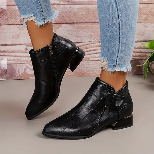 Isalie | Bottines Confortables à Petit Talon