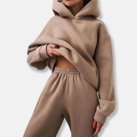 Isla Oversized Hoodie Jogger Pants Two-Piece Set | Relaxed Fit Jogger Pants