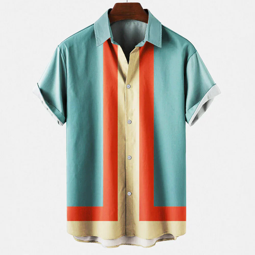 Bram - Chemise rétro élégante pour hommes