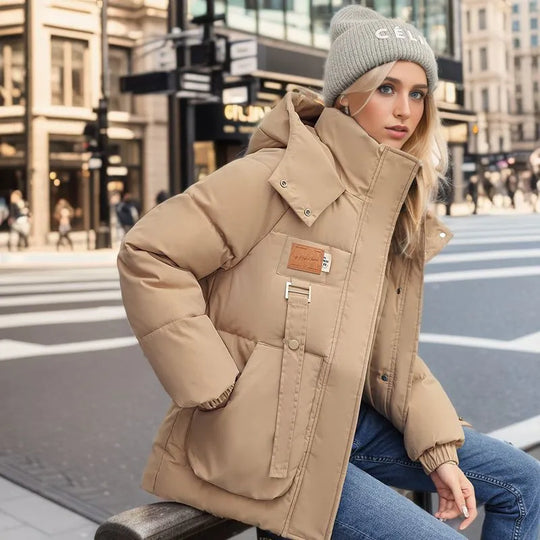 Pauline | Veste Hivernale Femme à Capuche - Chaude