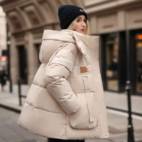 Pauline | Veste Hivernale Femme à Capuche - Chaude