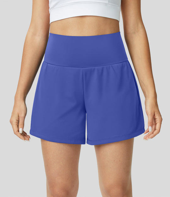 Hilara | Short de yoga 2 en 1 avec taille haute