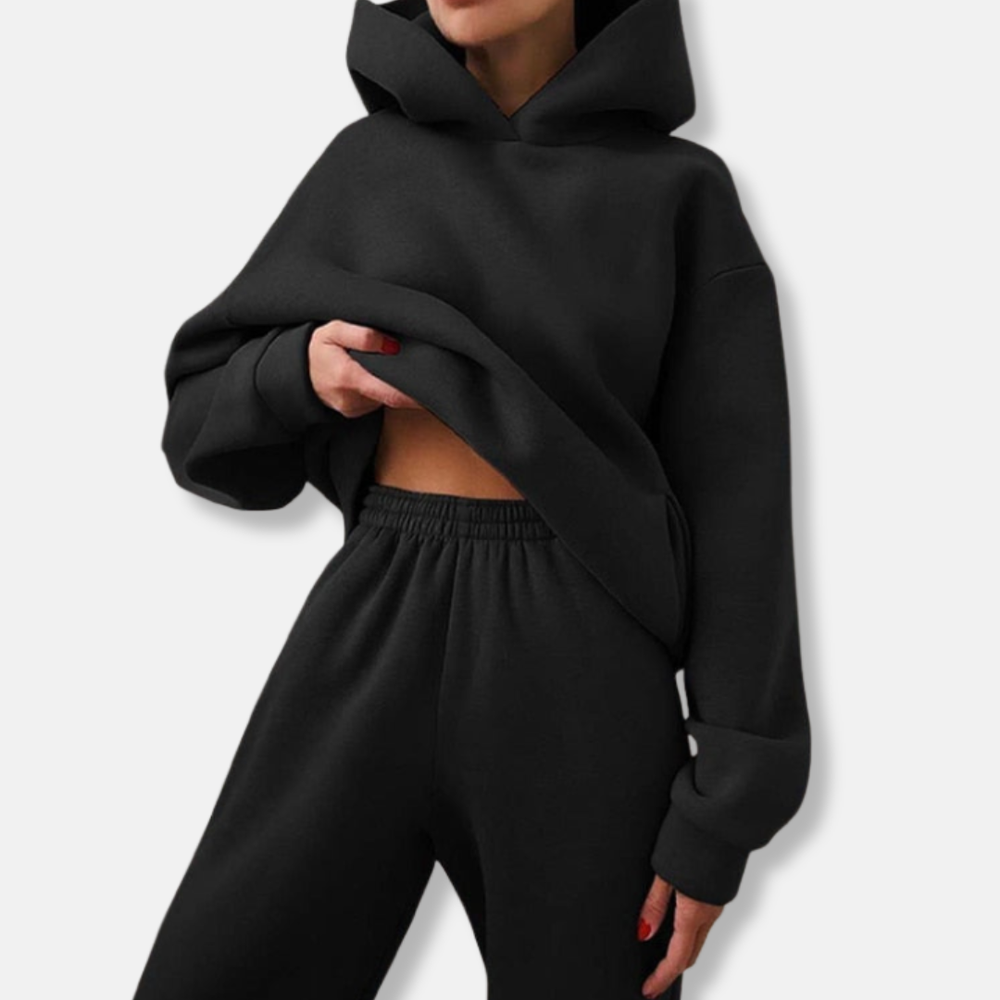 Isla Oversized Hoodie Jogger Pants Two-Piece Set | Relaxed Fit Jogger Pants