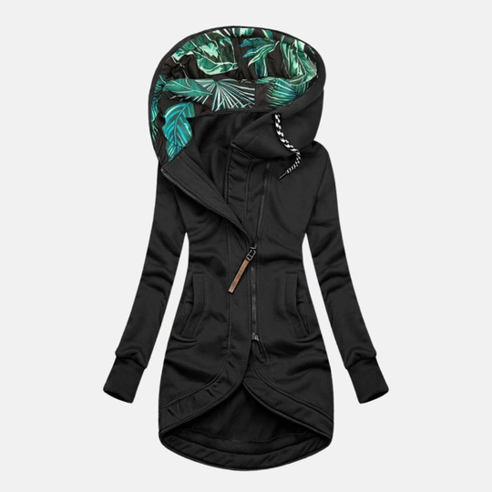 Isabella Fleece Longline Hooded Winter Coat | Mid-Thigh Length Coat