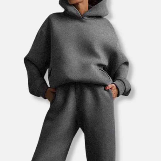Isla Oversized Hoodie Jogger Pants Two-Piece Set | Relaxed Fit Jogger Pants