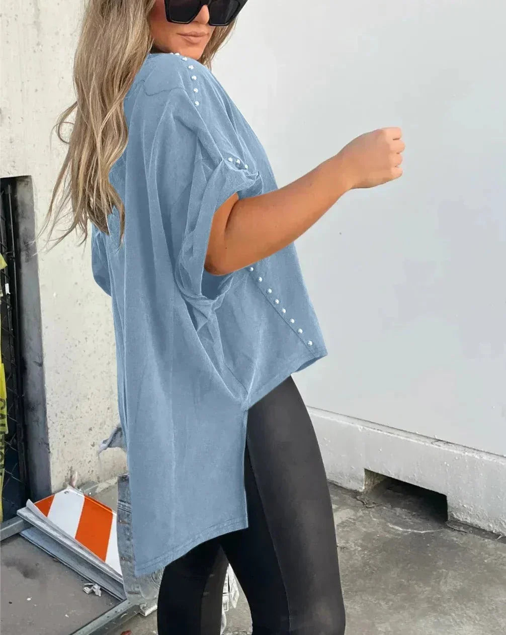 Kelly | Chemise oversize avec clous