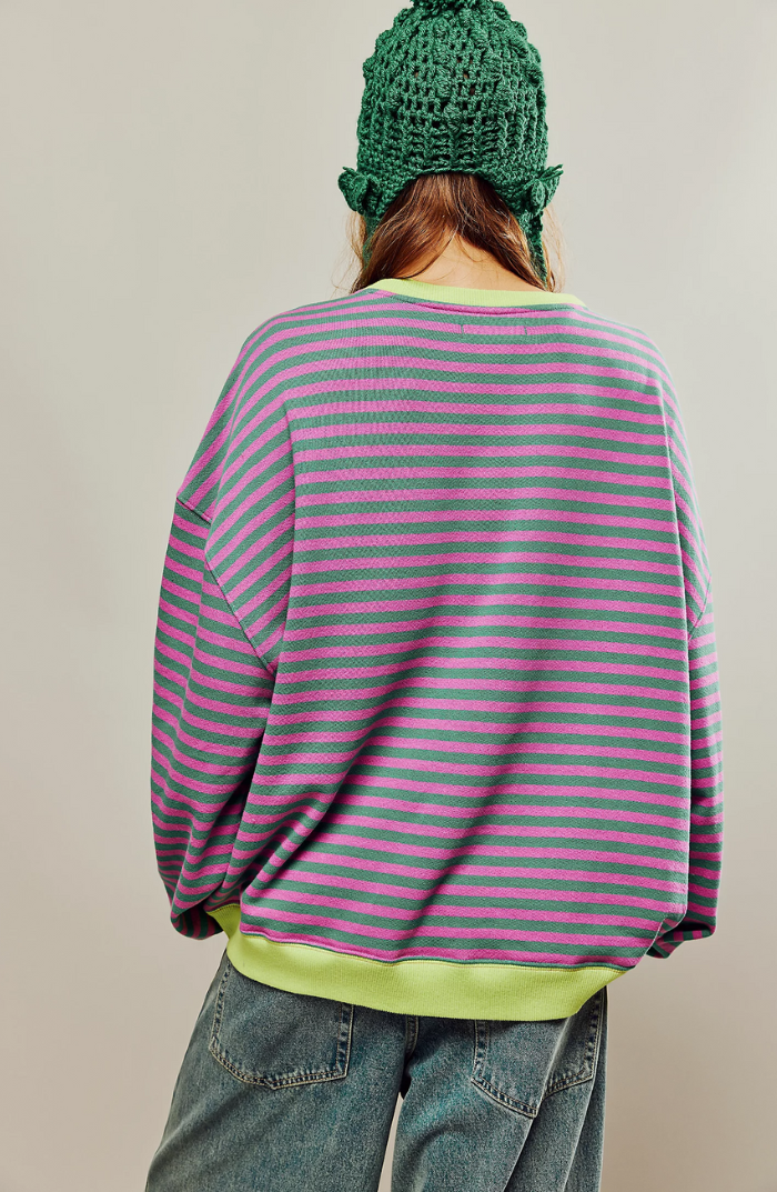 Mana | Pull oversize à rayures