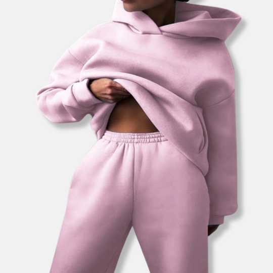 Isla Oversized Hoodie Jogger Pants Two-Piece Set | Relaxed Fit Jogger Pants