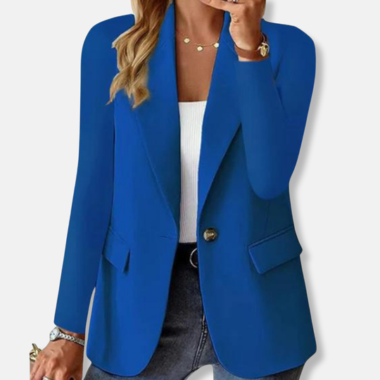 Isla Tailored Blazer | Notch Lapel Button Front Blazer