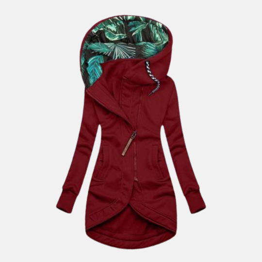Isabella Fleece Longline Hooded Winter Coat | Mid-Thigh Length Coat