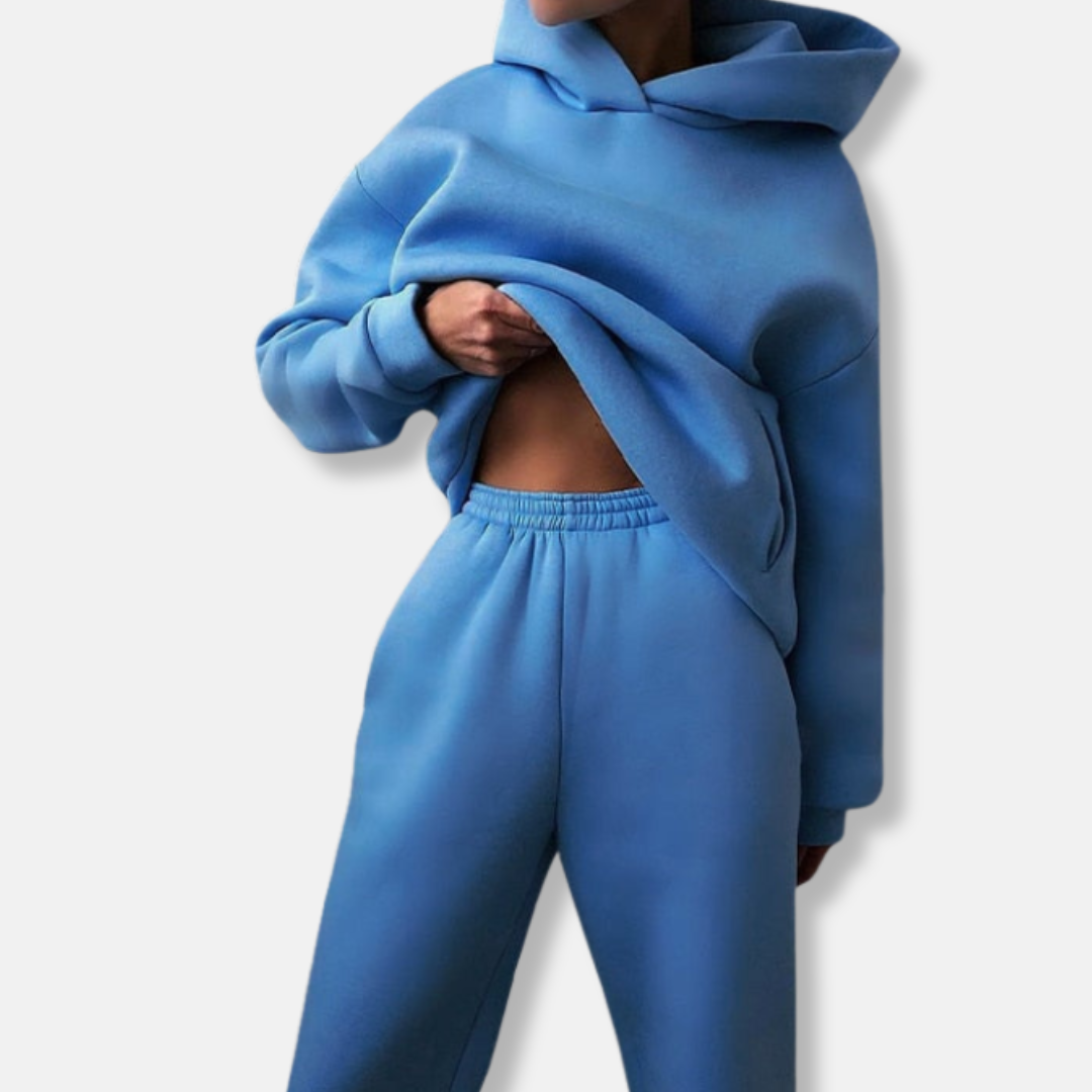 Isla Oversized Hoodie Jogger Pants Two-Piece Set | Relaxed Fit Jogger Pants
