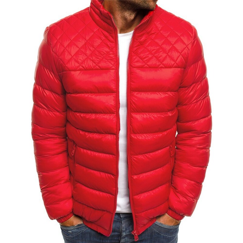 George Quilted Puffer Jacket | Stand-Up Collar Hip-Length Jacket