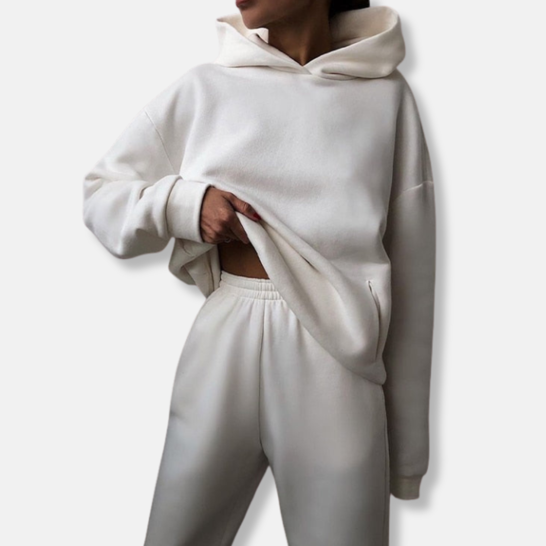 Isla Oversized Hoodie Jogger Pants Two-Piece Set | Relaxed Fit Jogger Pants