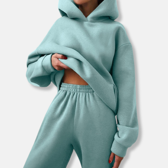 Isla Oversized Hoodie Jogger Pants Two-Piece Set | Relaxed Fit Jogger Pants