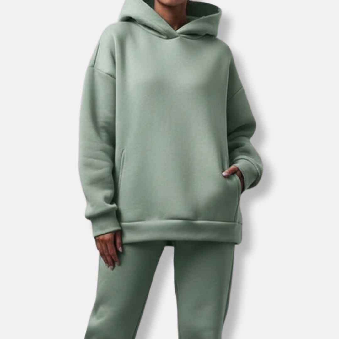 Isla Oversized Hoodie Jogger Pants Two-Piece Set | Relaxed Fit Jogger Pants