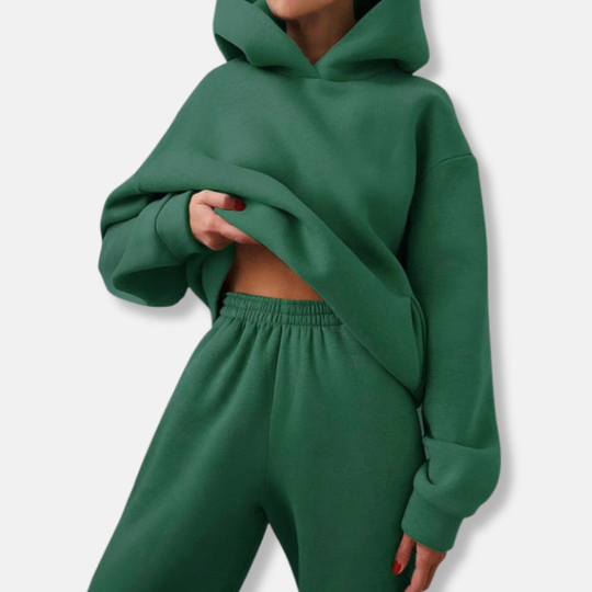 Isla Oversized Hoodie Jogger Pants Two-Piece Set | Relaxed Fit Jogger Pants
