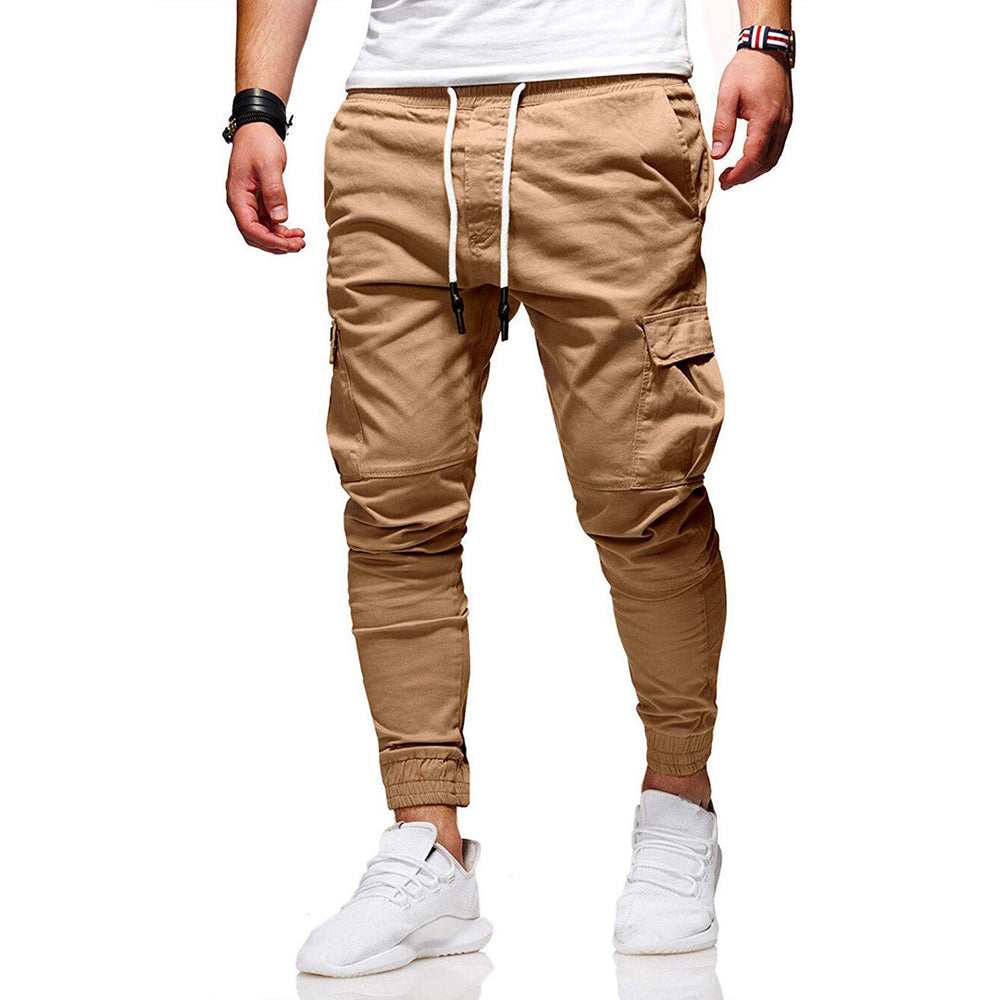 Oliver Slim Fit Cargo Pants | Cargo Pockets Ankle-Length Pants