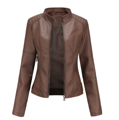Biker Jacket Faux Leather for Women