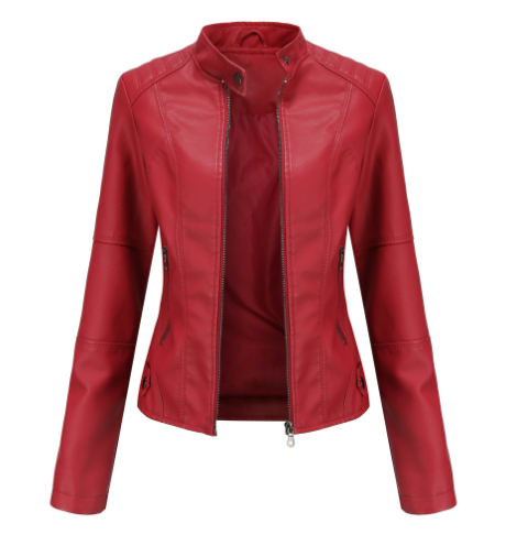 Biker Jacket Faux Leather for Women