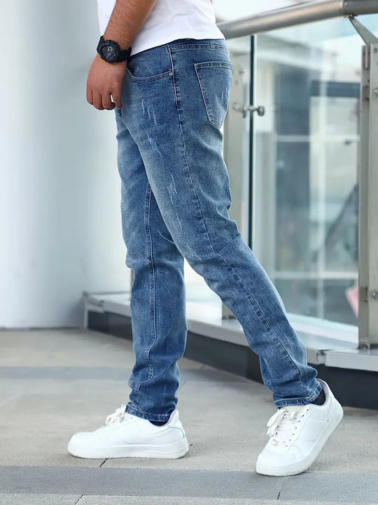 Casual Denim Blend Jeans for Men