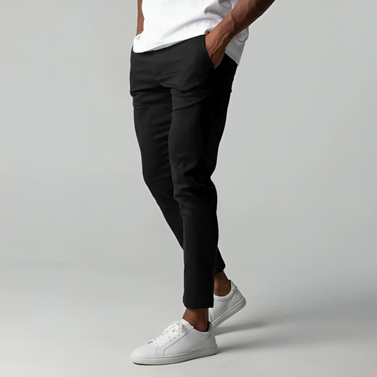Chino Trousers with Tapered Leg for Men