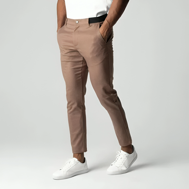 Chino Trousers with Tapered Leg for Men