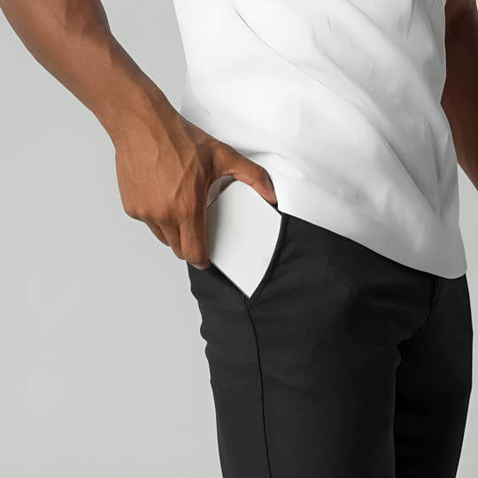 Chino Trousers with Tapered Leg for Men