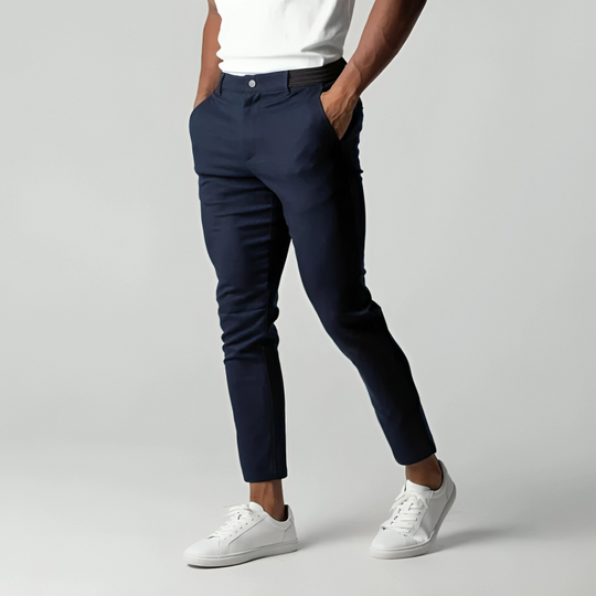 Chino Trousers with Tapered Leg for Men