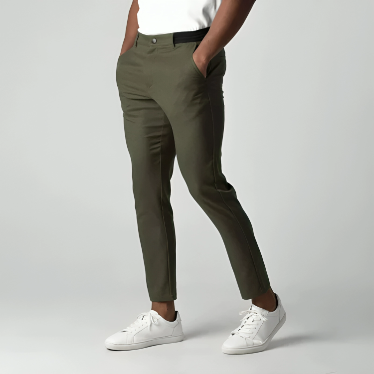 Chino Trousers with Tapered Leg for Men