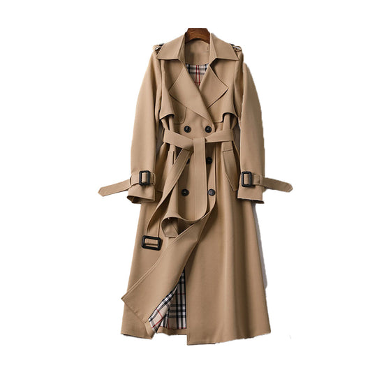 Double Button Trench Coat for Women