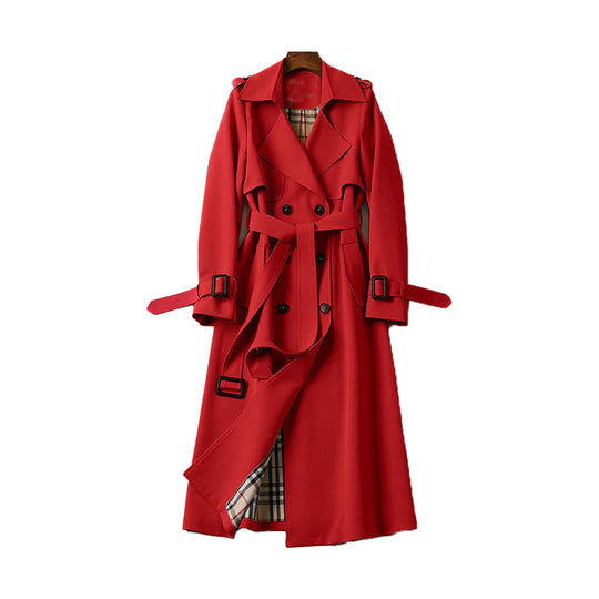 Double Button Trench Coat for Women