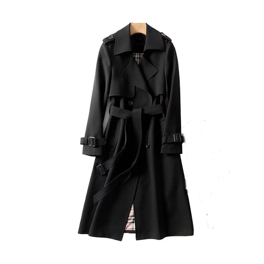 Double Button Trench Coat for Women