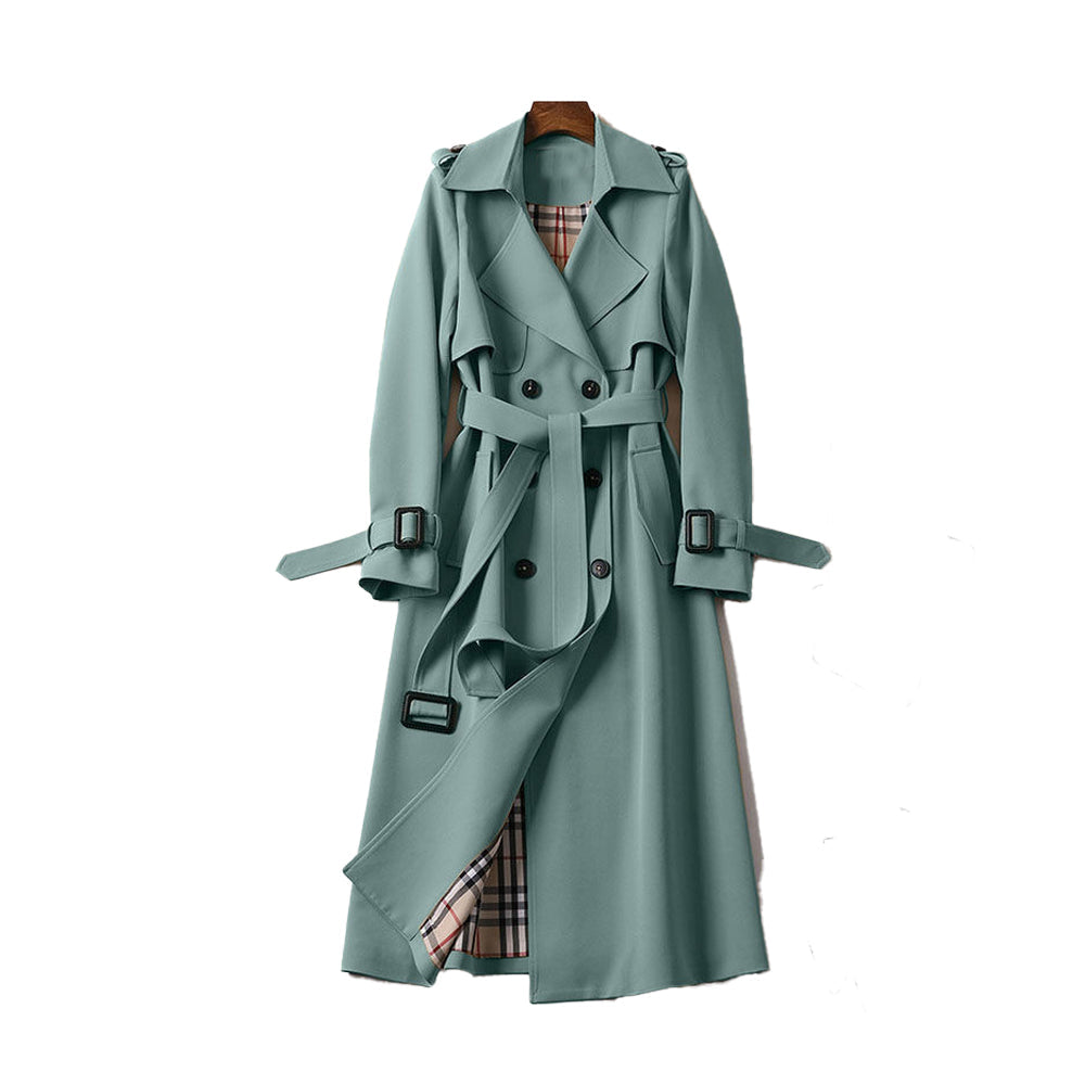 Double Button Trench Coat for Women