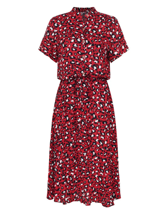 Leona | Robe midi bohème léopard