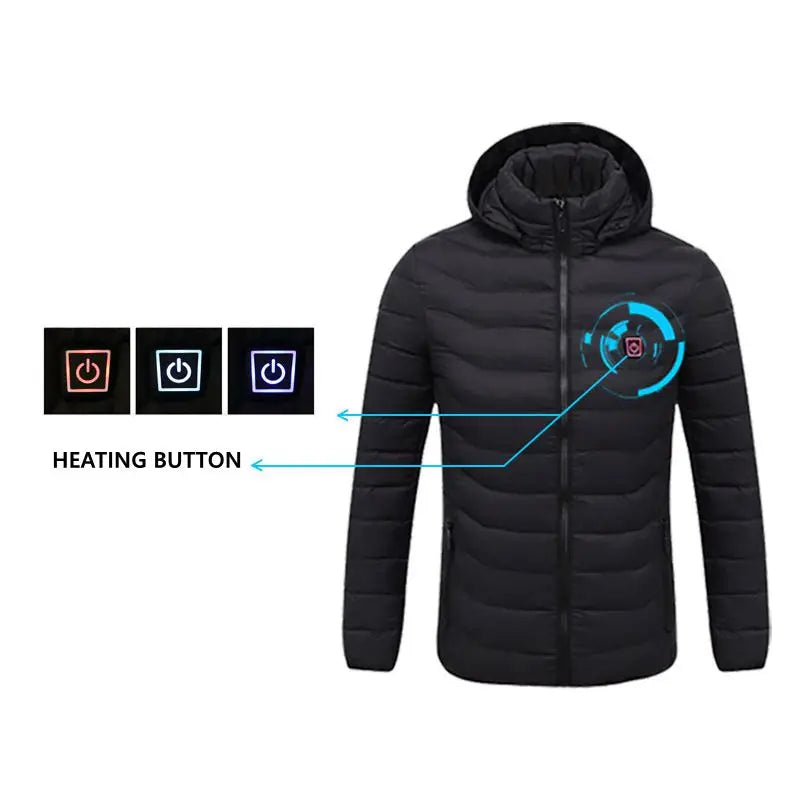 Néville | Veste Chauffante USB Intelligente pour Homme