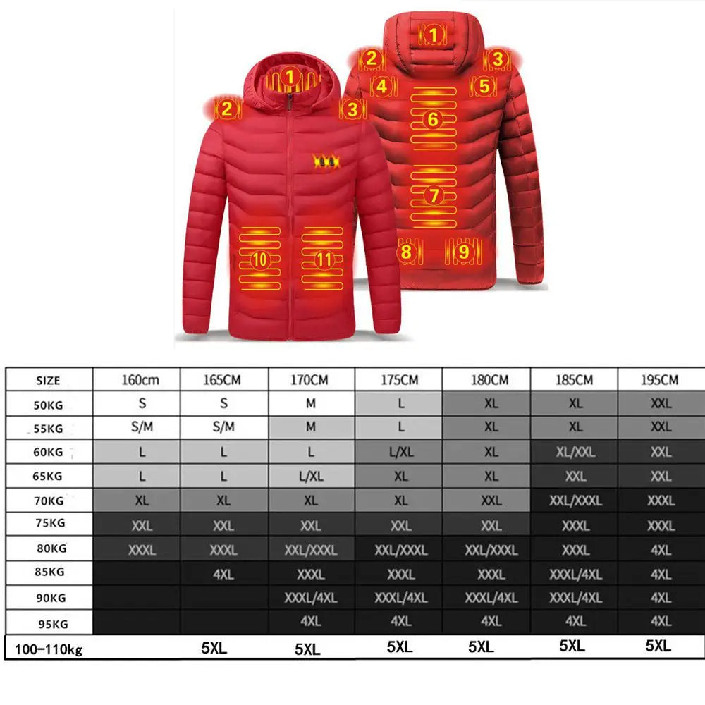 Néville | Veste Chauffante USB Intelligente pour Homme