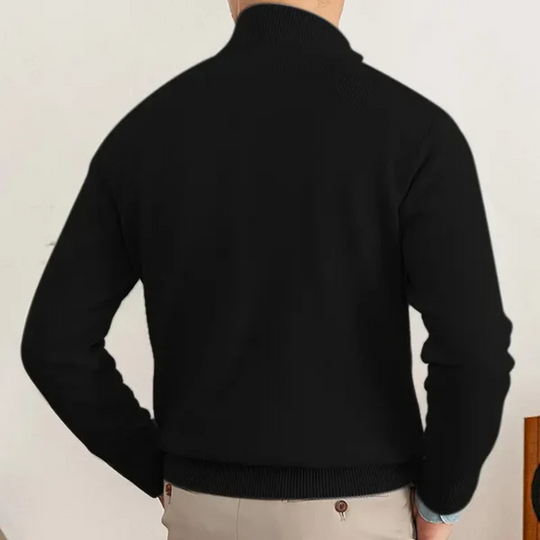 High Collar Half Zip Sweater for Women
