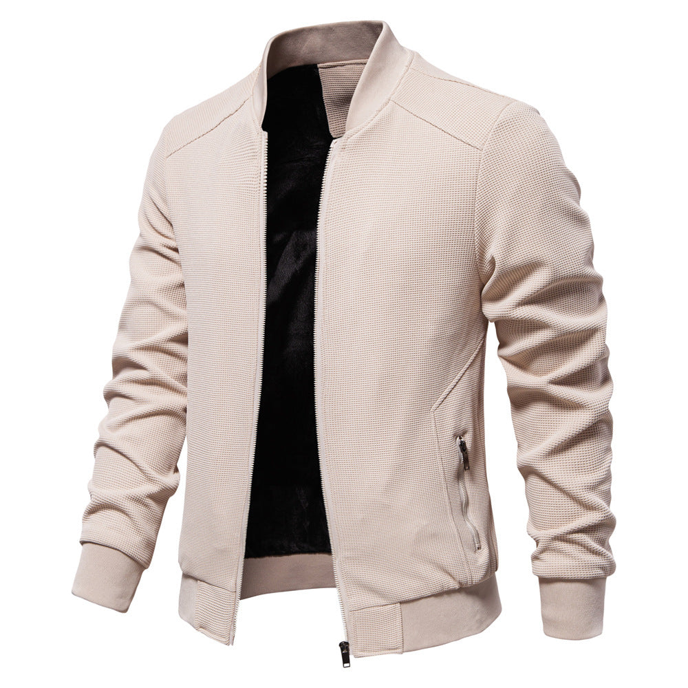 Insulated Jacket with Adjustable Hood for Men
