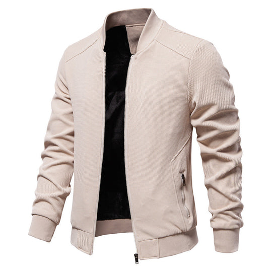 Insulated Jacket with Adjustable Hood for Men