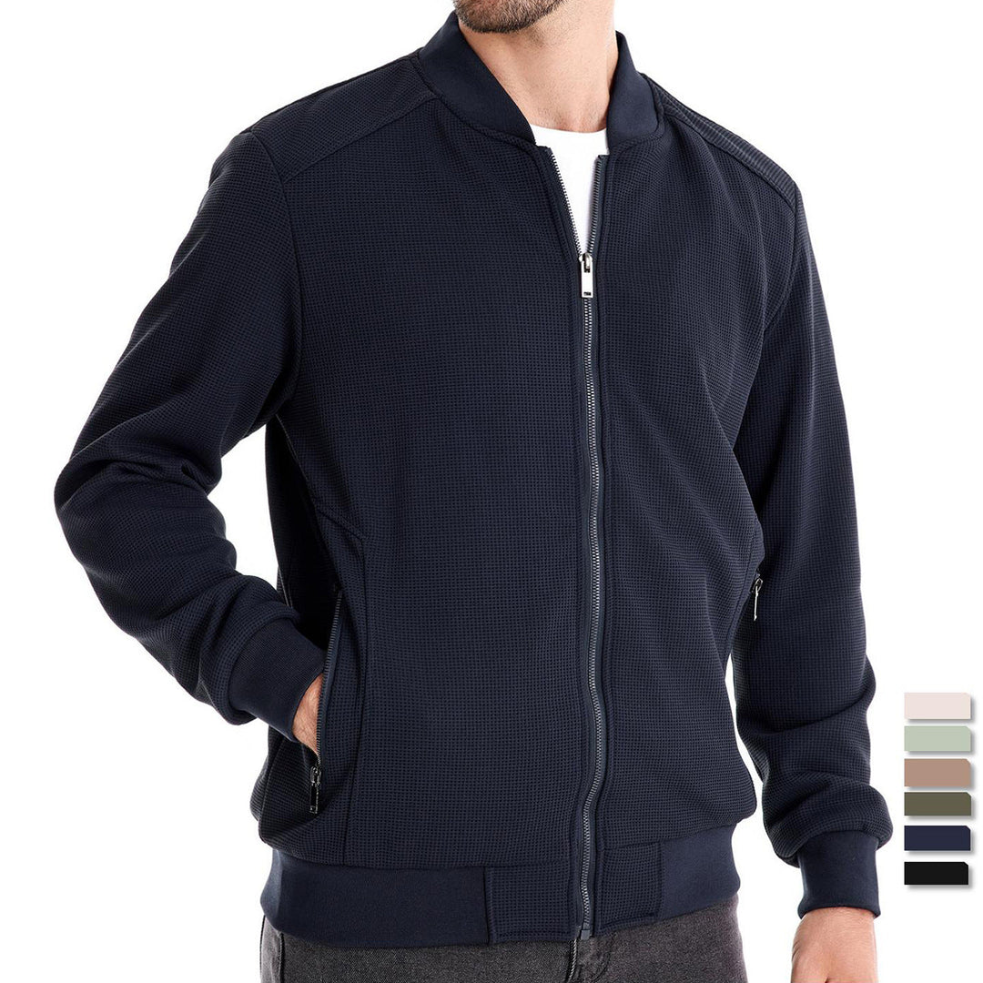 Insulated Jacket with Adjustable Hood for Men