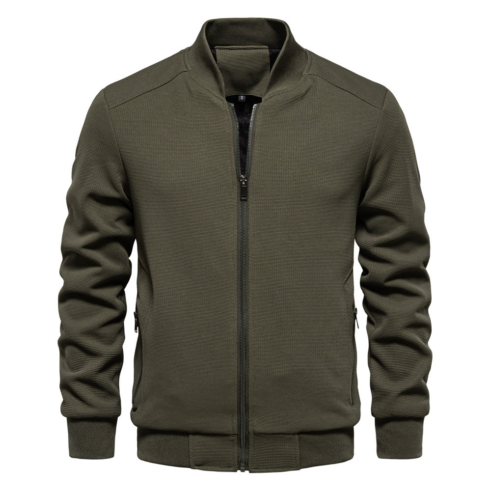 Insulated Jacket with Adjustable Hood for Men