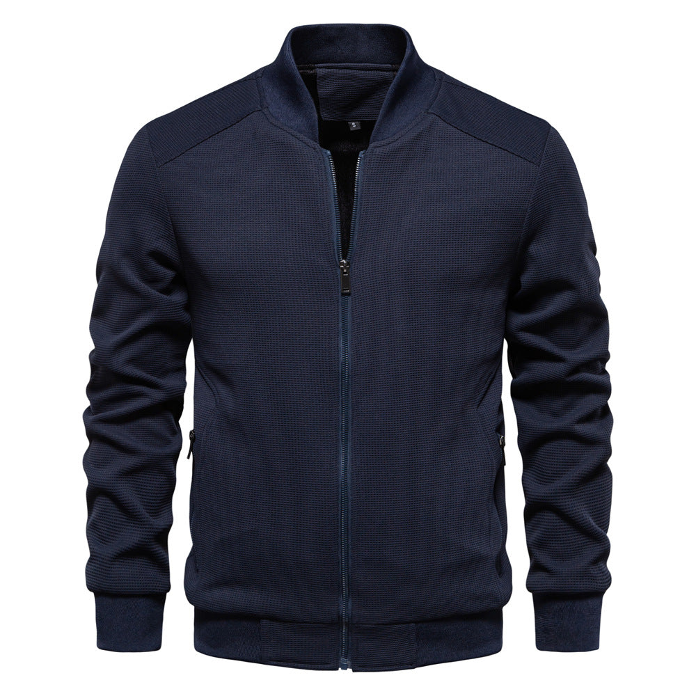 Insulated Jacket with Adjustable Hood for Men
