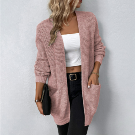 Knit Cardigan with Long Sleeves for Women