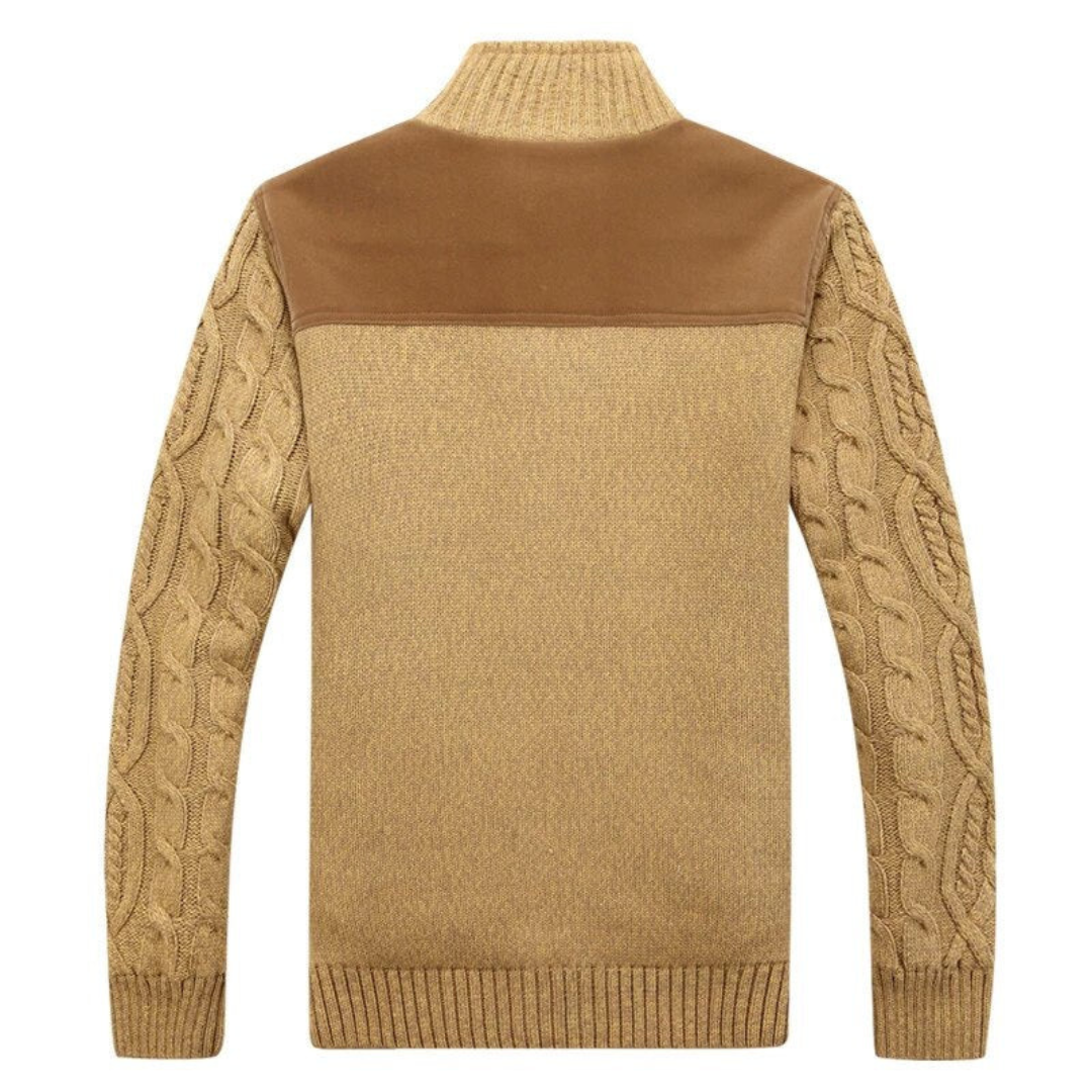 Long-Sleeved Knit Cardigan for Men