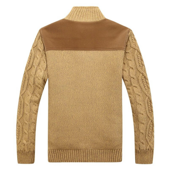 Long-Sleeved Knit Cardigan for Men