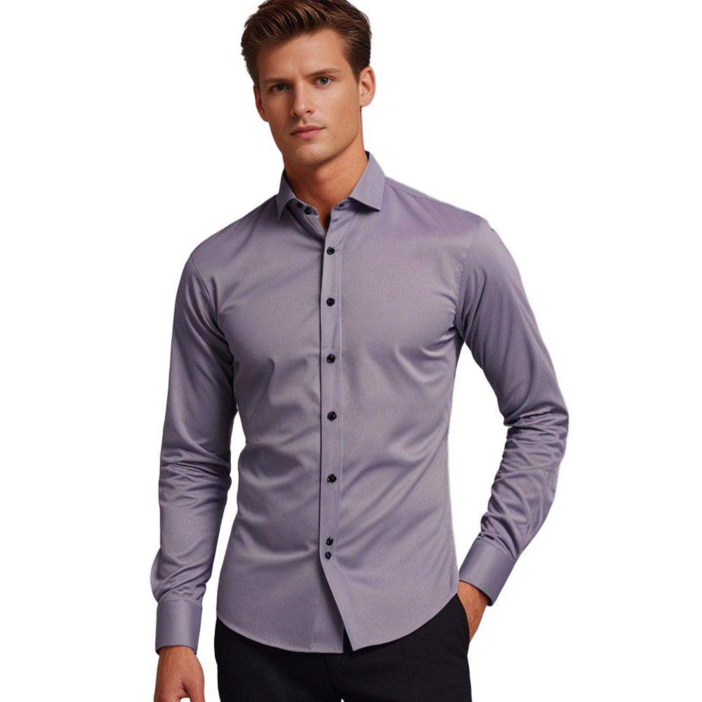 Long-Sleeved Men's Dress Shirt for Men