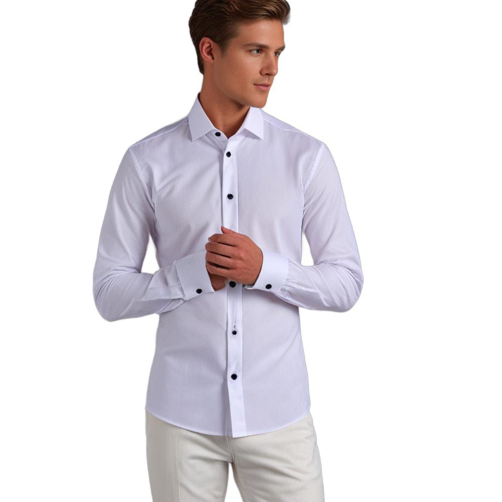 Long-Sleeved Men's Dress Shirt for Men