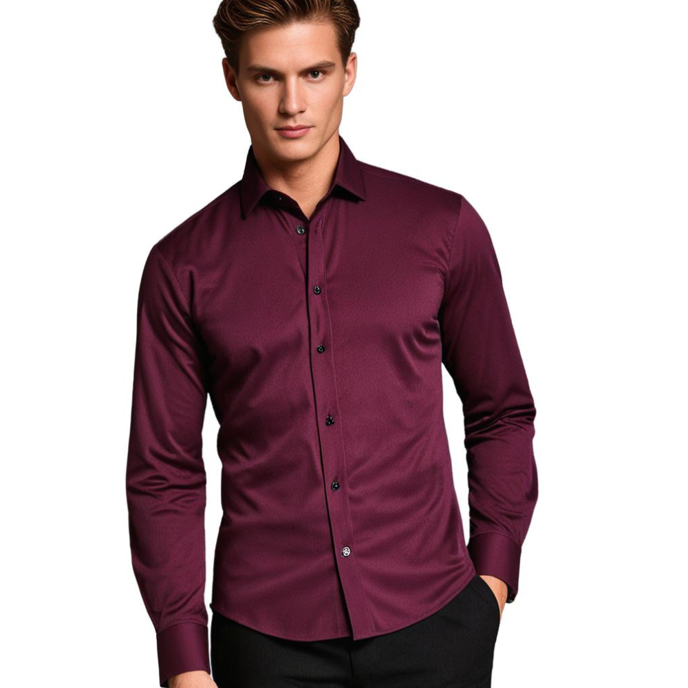 Long-Sleeved Men's Dress Shirt for Men