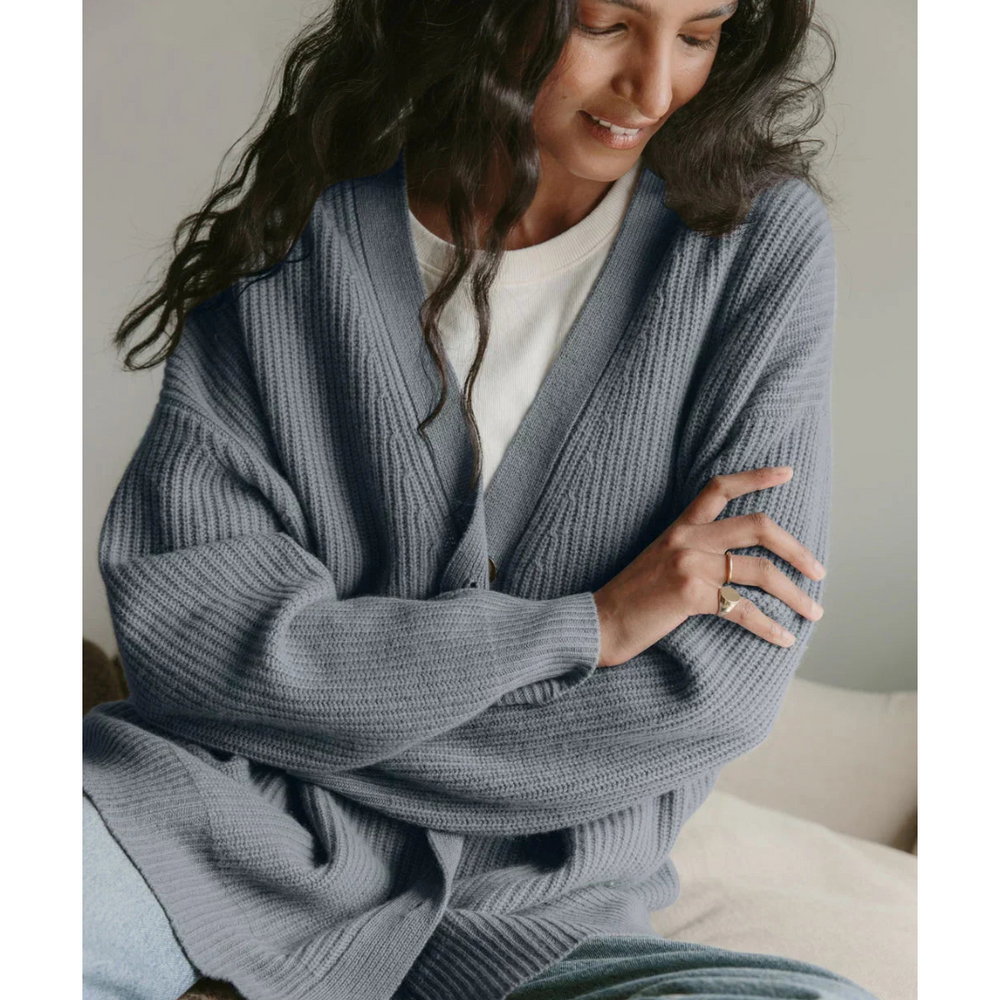 Long Cardigan with V-neck for Women