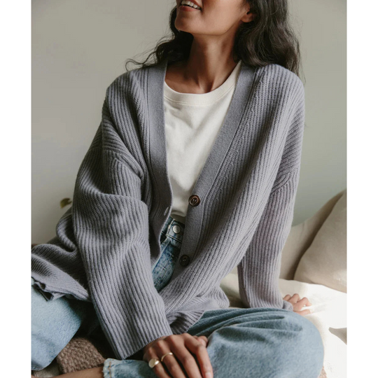 Long Cardigan with V-neck for Women